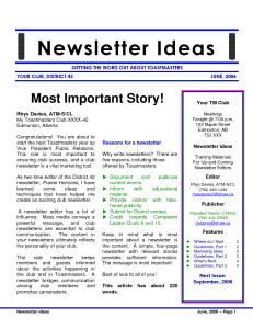 newsletter ideas Newsletter image